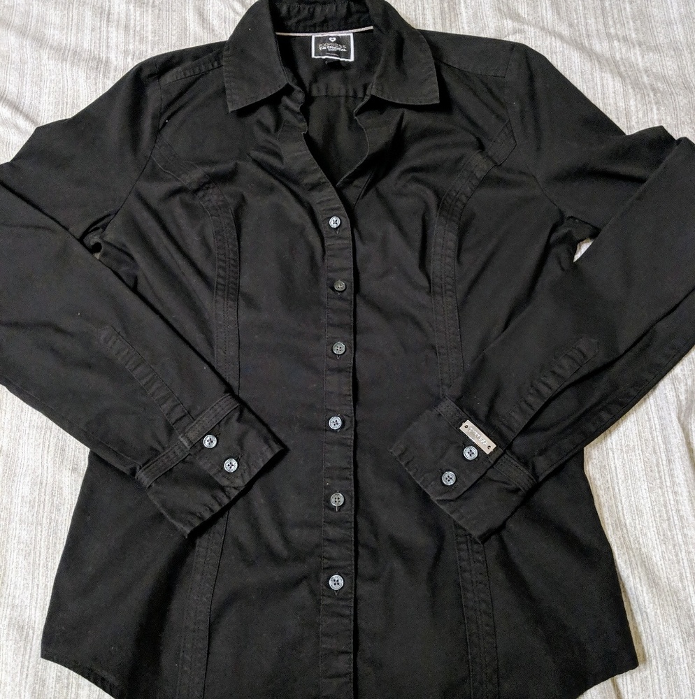 ✳️ REDUCED✳️Express Black Button-Down Top